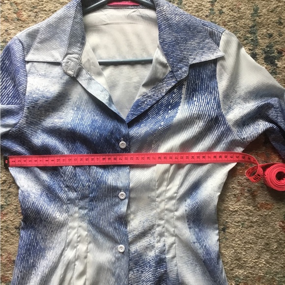 Blue and White Dress - Picture 6 of 9